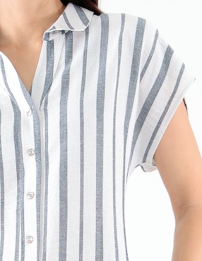 Blusa Pierre Cardin manga corta para mujer