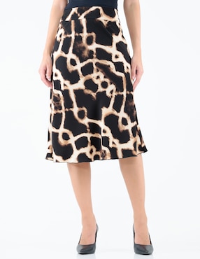 Falda midi Pierre Cardin a la cintura