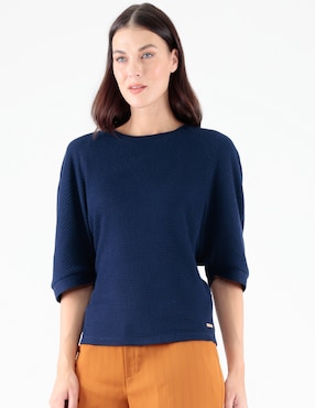 Blusa Pierre Cardin manga al codo para mujer
