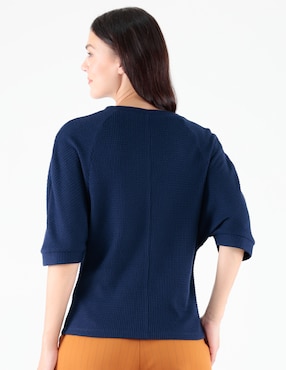 Blusa Pierre Cardin manga al codo para mujer