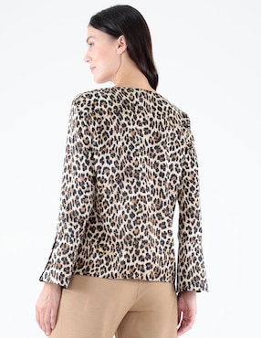 Blusa Pierre Cardin manga larga para mujer