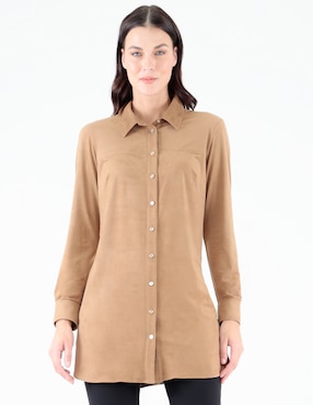 Blusa Pierre Cardin manga larga para mujer