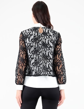 Blusa Pierre Cardin manga larga para mujer
