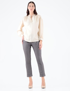 Blusa Pierre Cardin manga larga para mujer