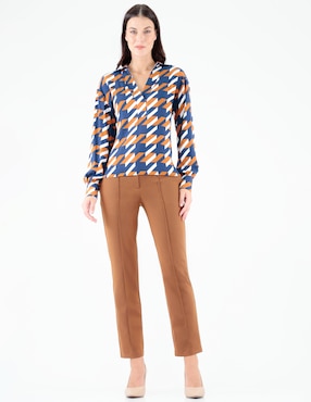 Blusa Pierre Cardin manga larga para mujer