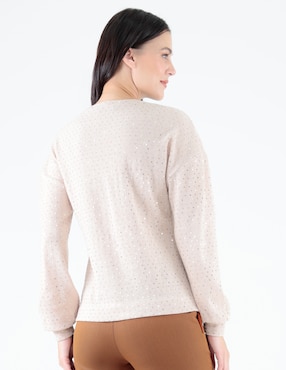 Blusa Pierre Cardin manga larga para mujer