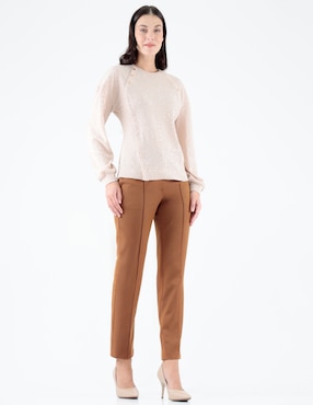 Blusa Pierre Cardin manga larga para mujer