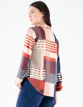 Blusa Pierre Cardin manga larga para mujer
