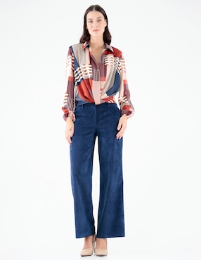 Blusa Pierre Cardin manga larga para mujer