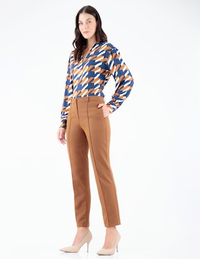 Pantalón de vestir slim para mujer