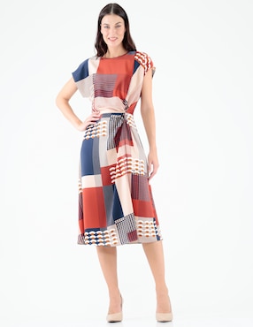 Vestido midi formal Pierre Cardin para mujer