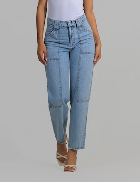 Jeans straight Oh Pomp para mujer