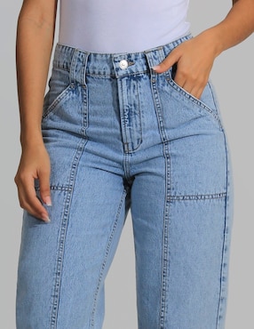 Jeans straight Oh Pomp para mujer