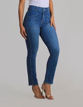 Jeans slim Oh Pomp para mujer