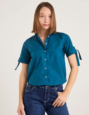 Blusa Lee manga corta para mujer
