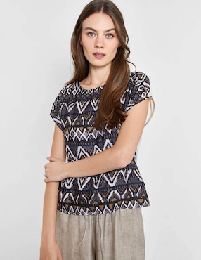 Blusa Valeria By Trucco manga corta para mujer