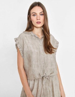 Blusa Valeria By Trucco manga corta para mujer