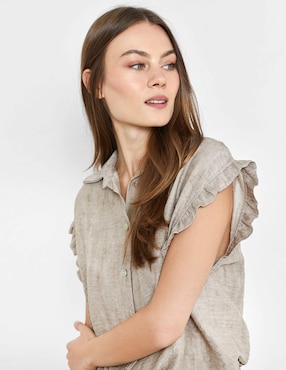 Blusa Valeria By Trucco manga corta para mujer