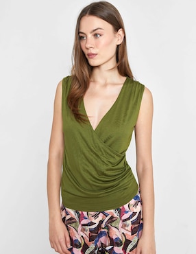 Playera Valeria By Trucco cuello v para mujer