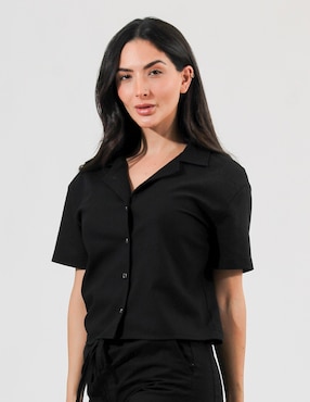 Blusa Bliss By Oh Pomp manga corta para mujer