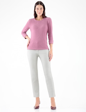 Blusa manga larga para mujer
