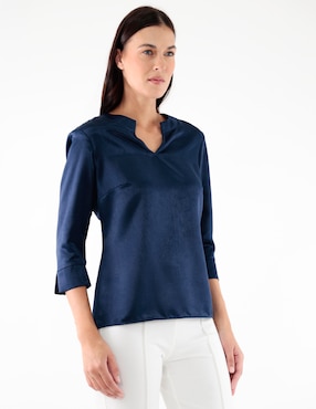 Blusa manga larga para mujer