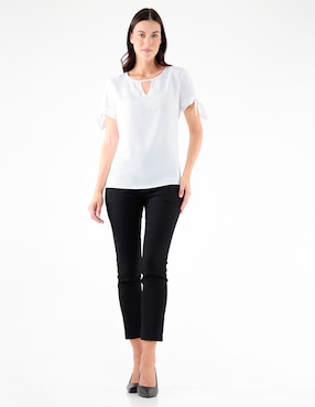 Blusa manga corta para mujer