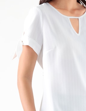 Blusa manga corta para mujer