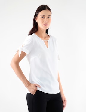 Blusa manga corta para mujer