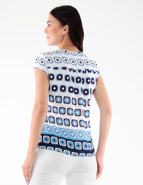 Blusa manga corta para mujer