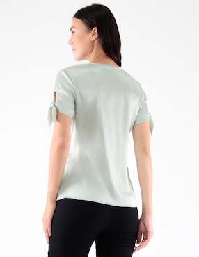 Blusa manga corta para mujer