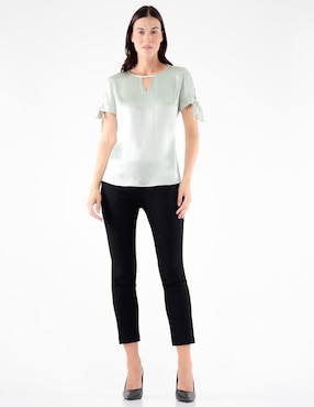 Blusa manga corta para mujer