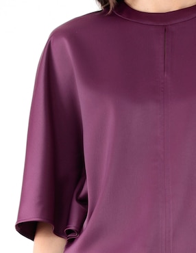 Blusa manga al codo para mujer