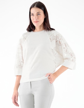 Blusa manga larga para mujer