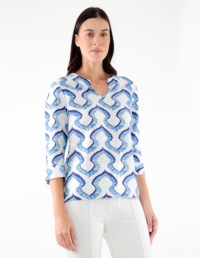 Blusa manga 3/4 para mujer