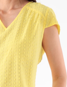 Blusa manga corta para mujer
