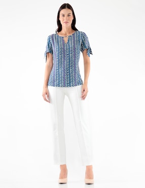 Blusa manga corta para mujer