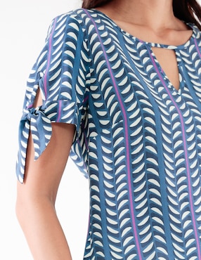 Blusa manga corta para mujer