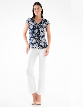 Blusa manga corta para mujer