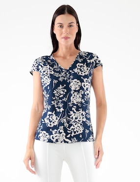 Blusa manga corta para mujer