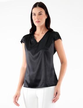 Blusa manga corta para mujer