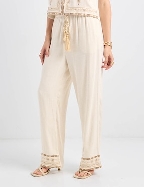 Pantalón relaxed Charol By October para mujer