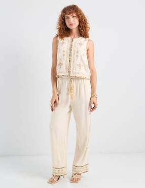 Pantalón relaxed Charol By October para mujer