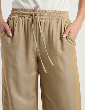 Pantalón easy pant Charol by October amplio para mujer
