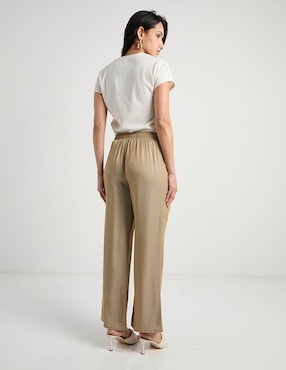 Pantalón easy pant Charol by October amplio para mujer