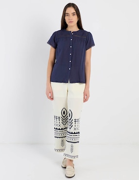 Blusa Charol By October manga corta para mujer