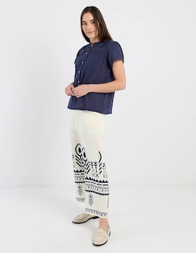 Blusa Charol By October manga corta para mujer