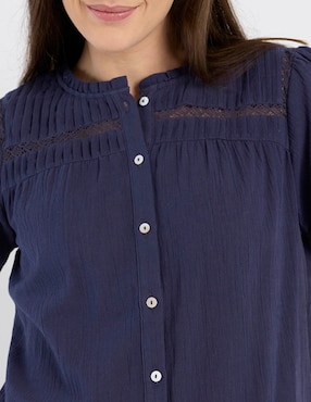 Blusa Charol By October manga corta para mujer