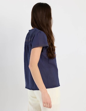 Blusa Charol By October manga corta para mujer