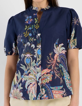 Blusa Charol By October manga corta para mujer